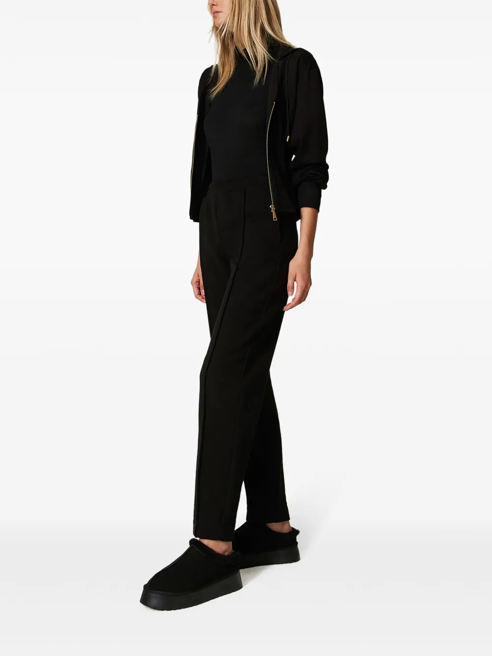 TWINSET PLUSH CIGARETTE TROUSERS