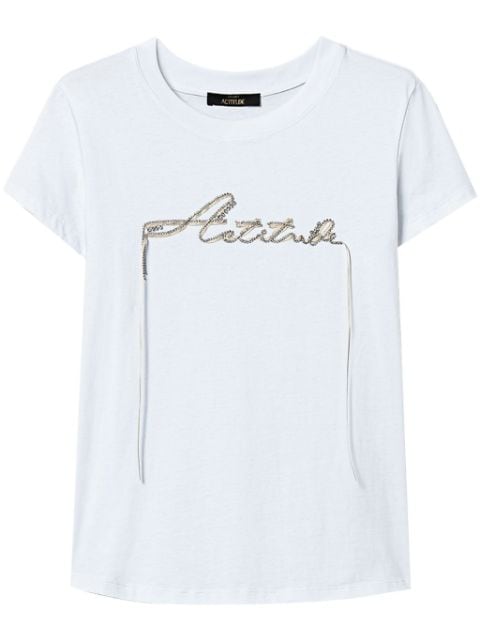 logo-embellished T-shirt