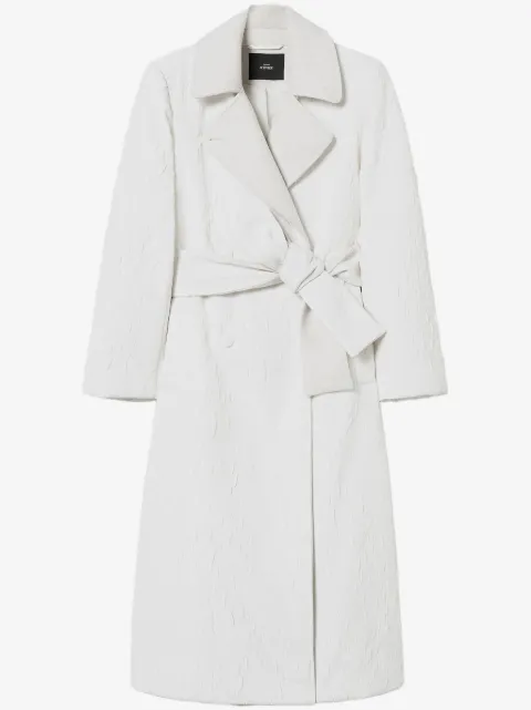 TWINSET embossed double-breasted coat