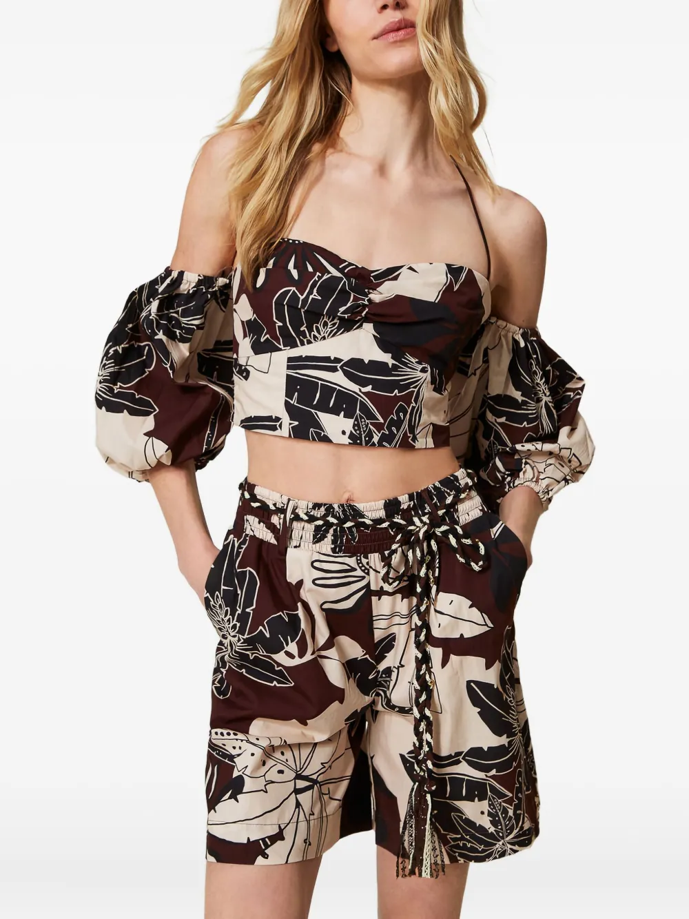 TWINSET floral-print puff-sleeve top | Blouses | Image 2