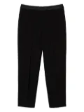 TWINSET Kids flannel straight-leg trousers - Black