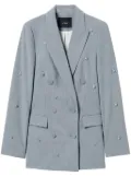 TWINSET embroidered blazer - Grey