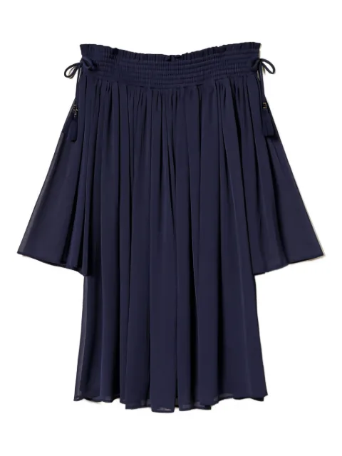 TWINSET off-shoulder tassel mini dress