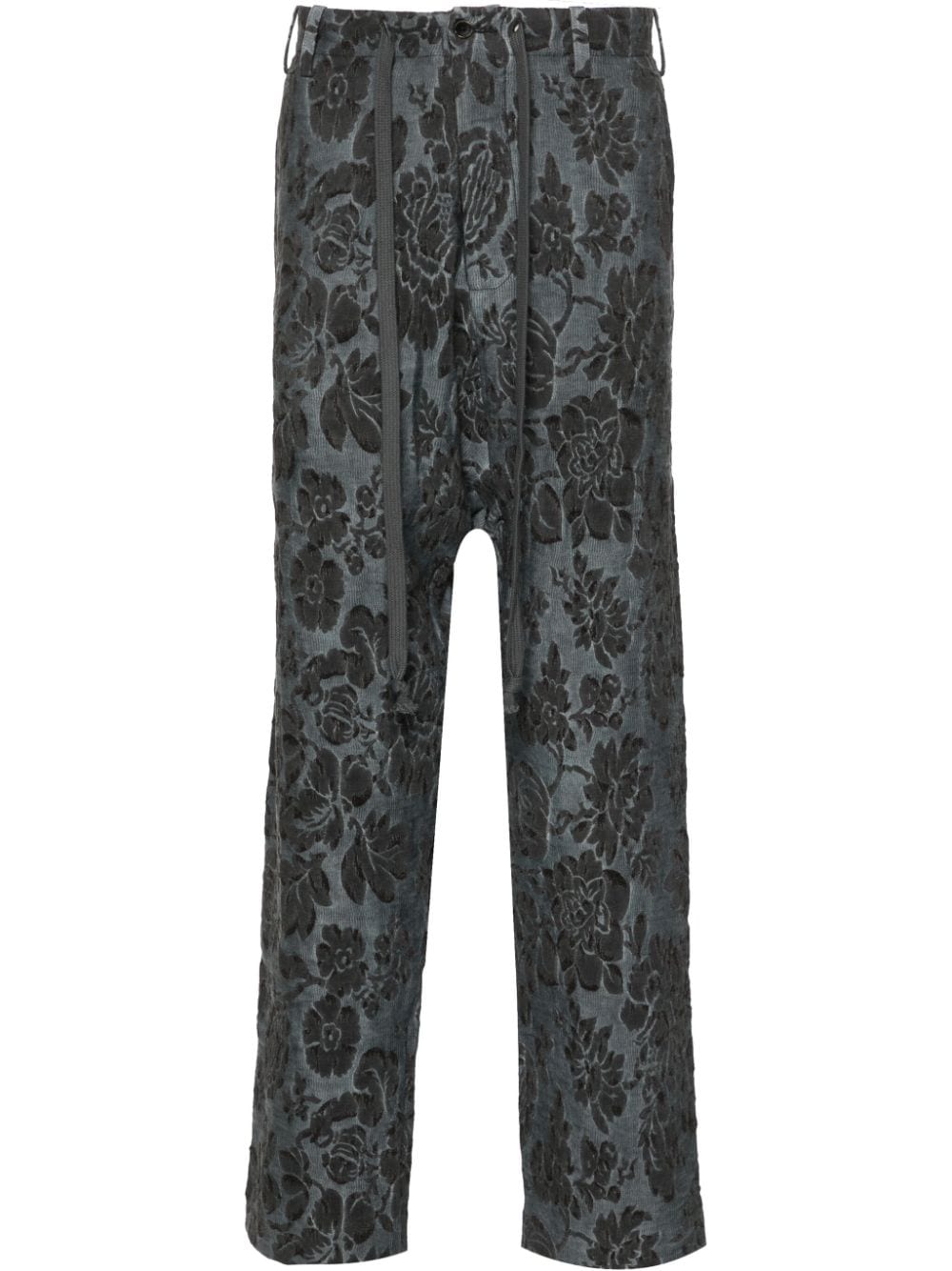 Shop Uma Wang Perch Trousers In Blue