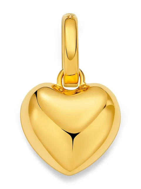 BUDDHA MAMA 18K yellow gold heart pendant charm