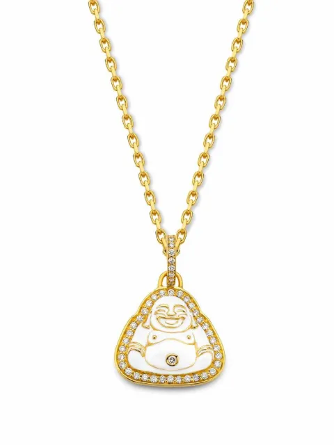 BUDDHA MAMA small Happy Buddha diamond pendant