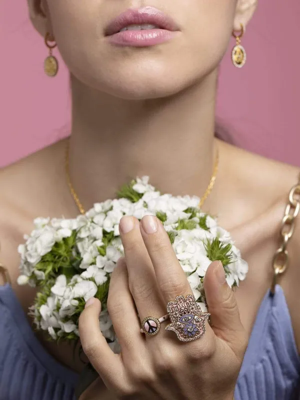 Lafuma RING CANNAGE ラフマ Chunky ring in sterling silver and larimar by Marahlago