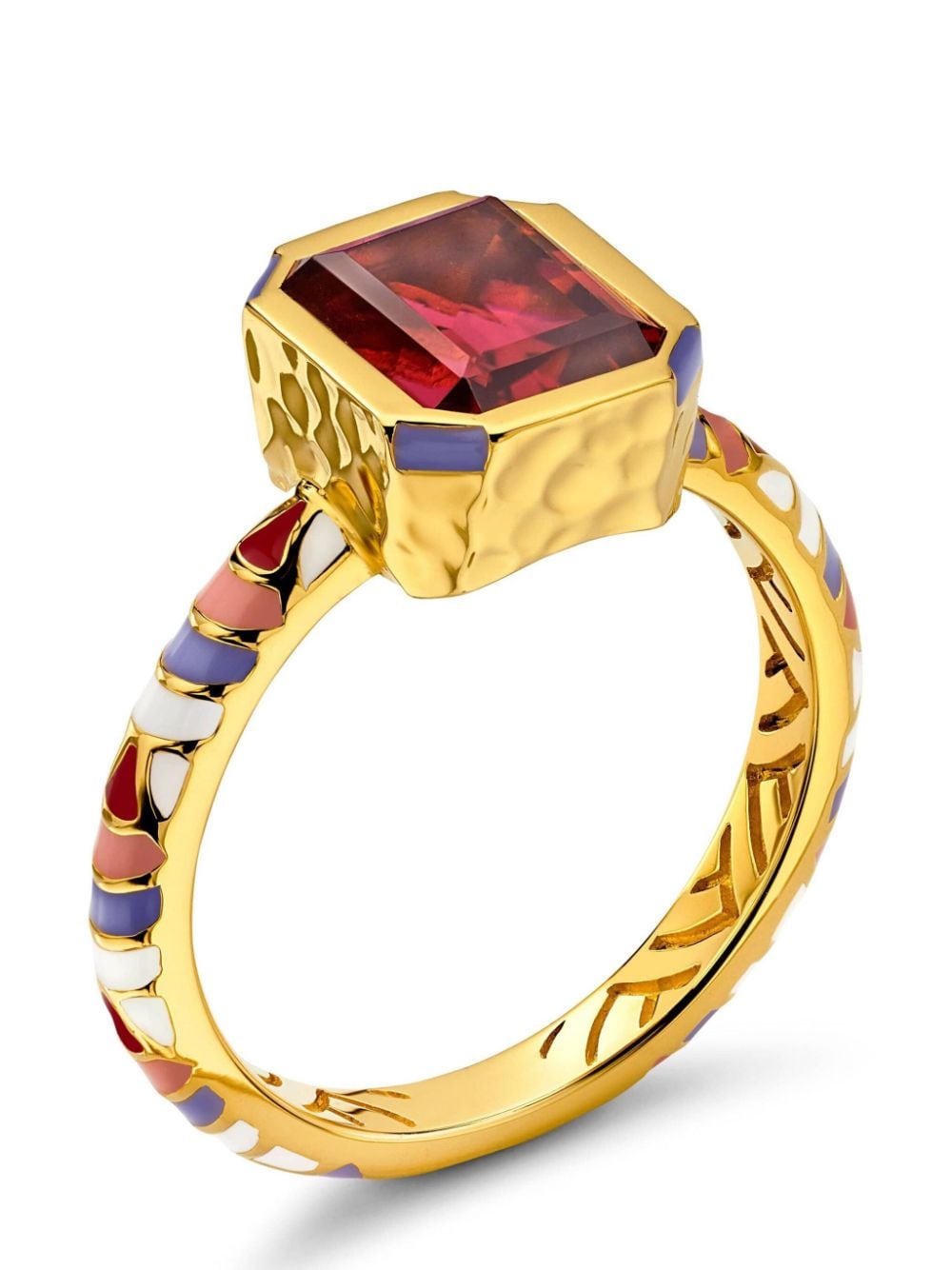 Shop Buddha Mama 20kt Yellow Gold Tourmaline Ring