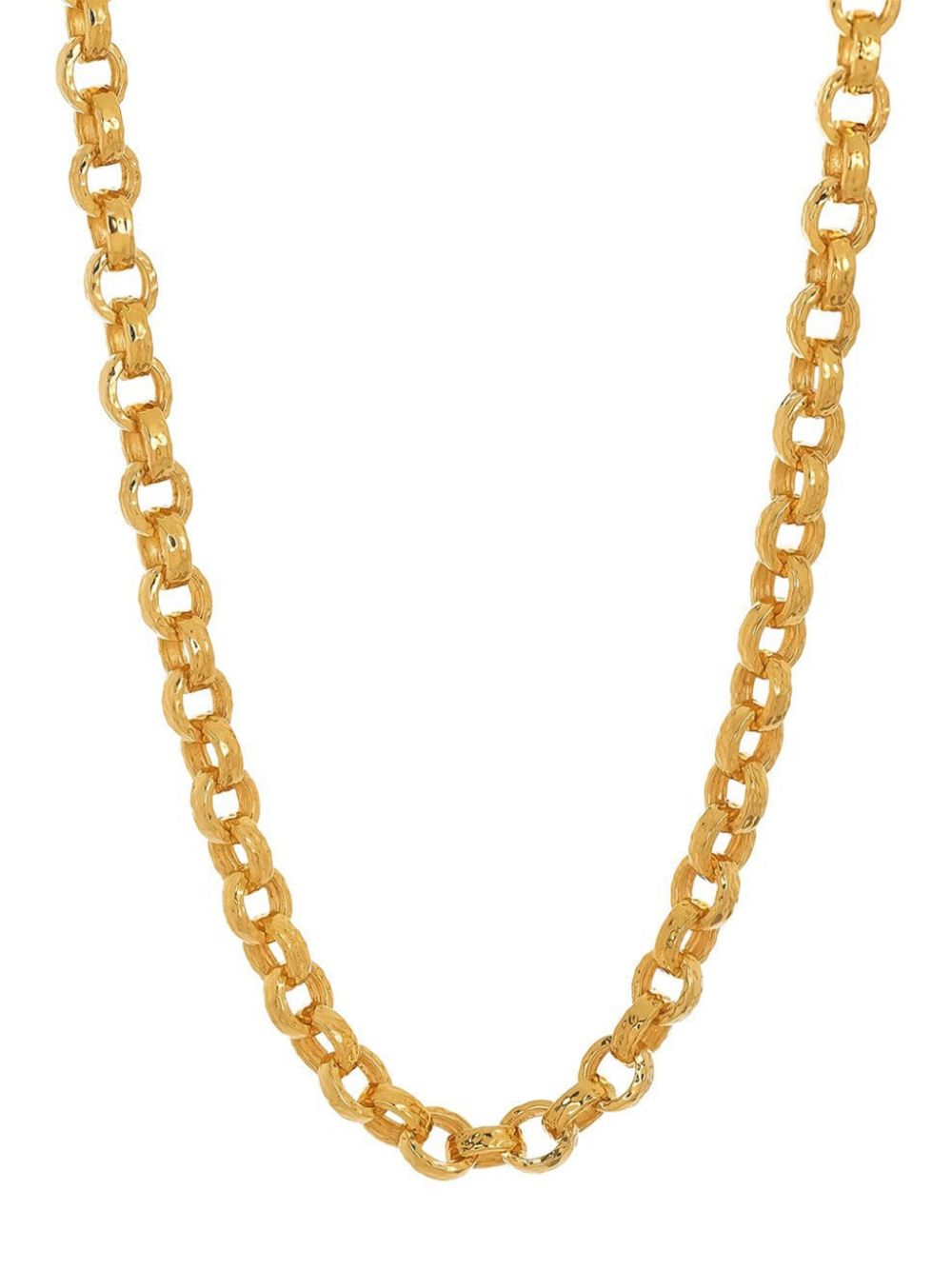 20kt yellow gold curb-chain necklace