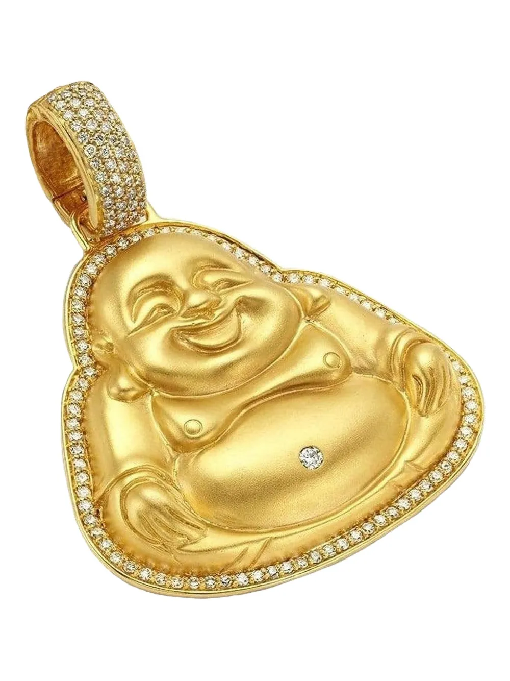 BUDDHA MAMA 20K yellow gold large Happy Buddha pendant - Oro