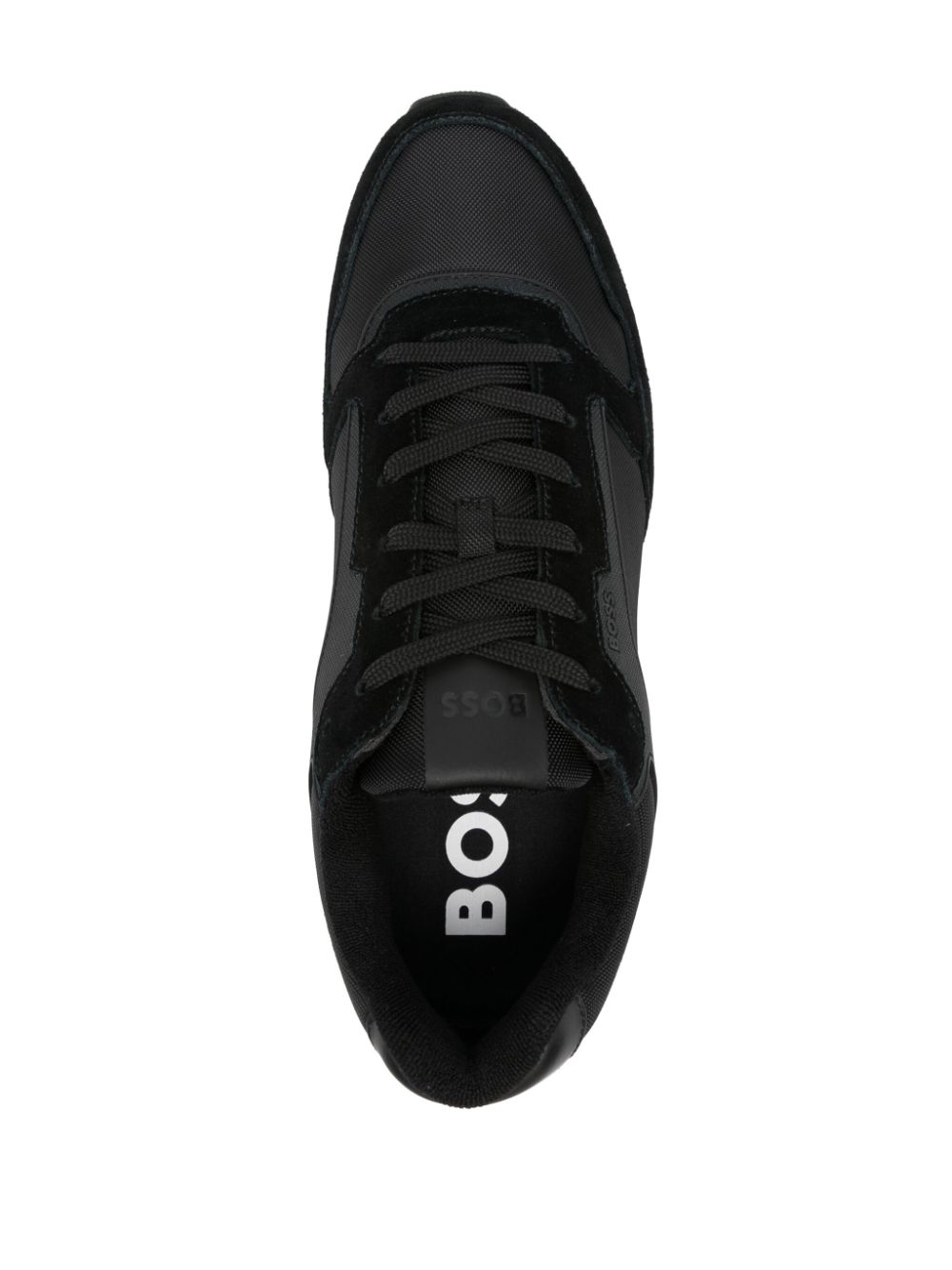 Shop Hugo Boss Panelled-design Sneakers In Black