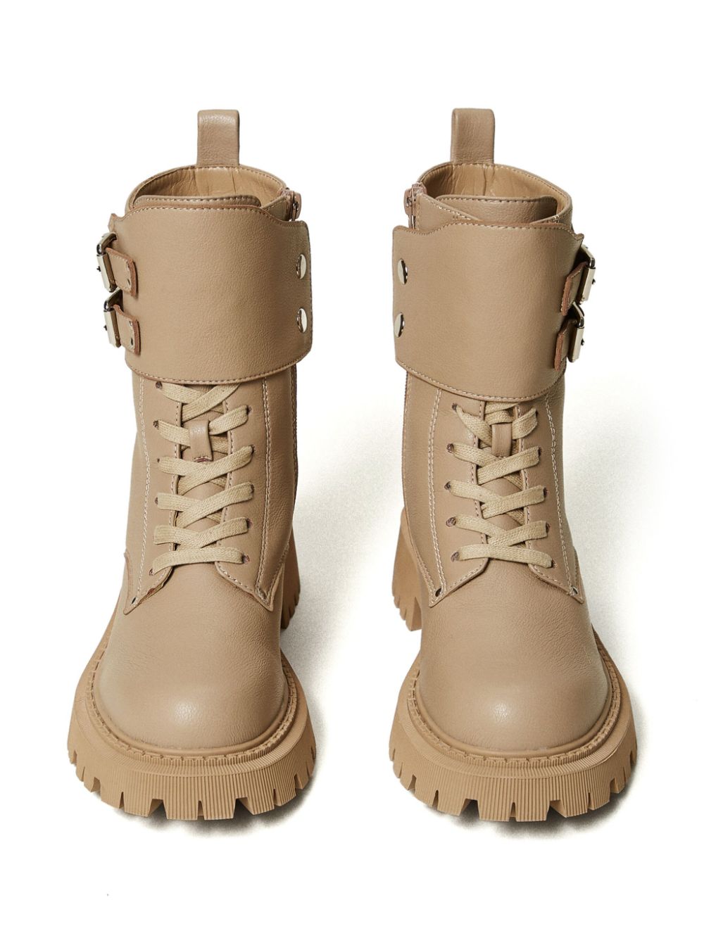 TWINSET Myfo combat boots Beige