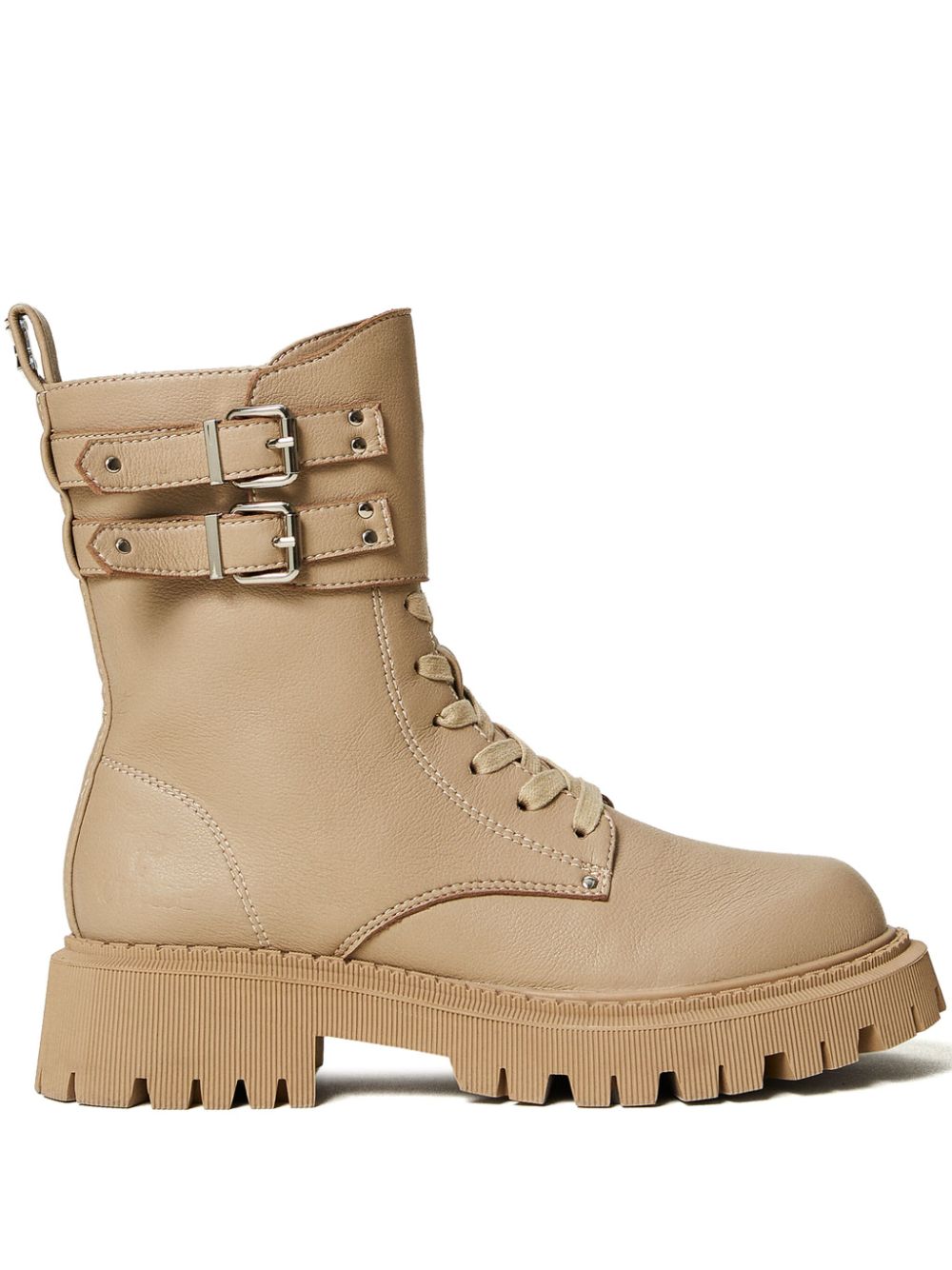 TWINSET Myfo combat boots Neutrals