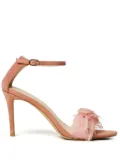 TWINSET 90mm feather-detail sandals - Pink