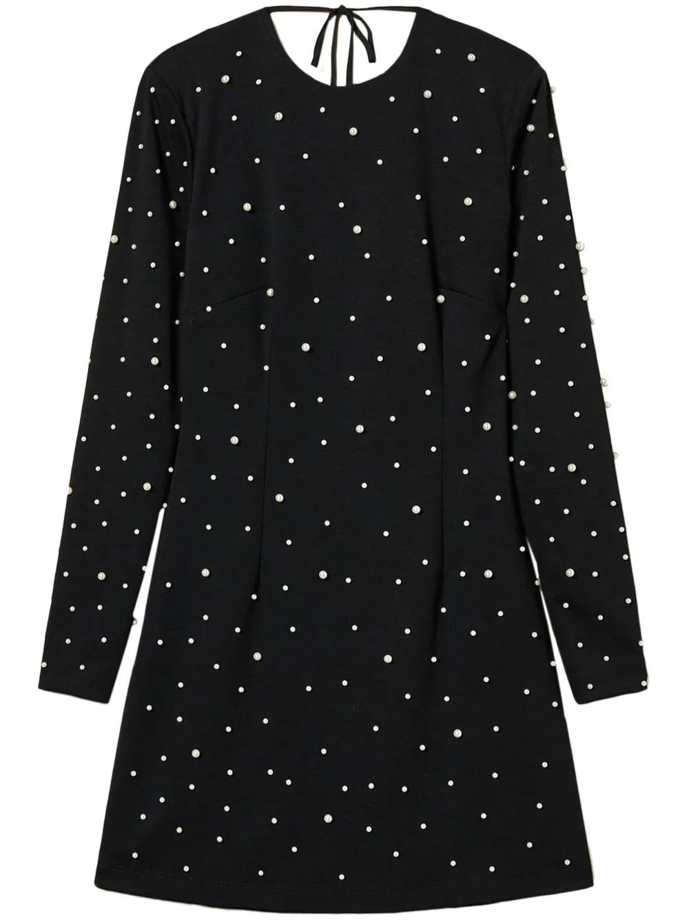 TWINSET Mini-jurk met pareldetails Zwart
