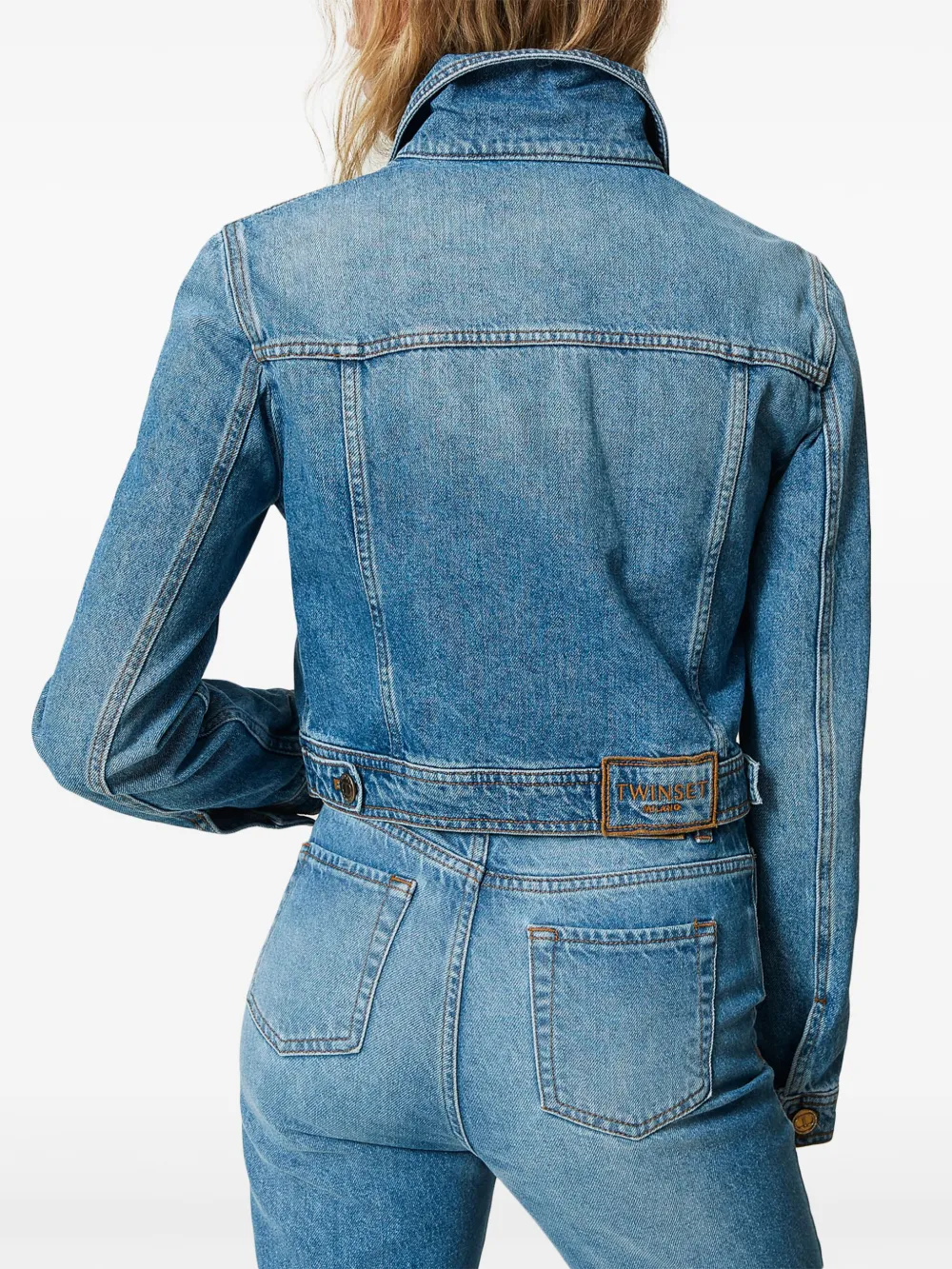 TWINSET Denim jack Blauw