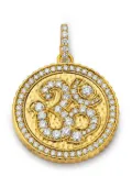 BUDDHA MAMA 20kt yellow gold diamond pendant