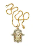 BUDDHA MAMA 20kt yellow gold Hamsa diamond pendant