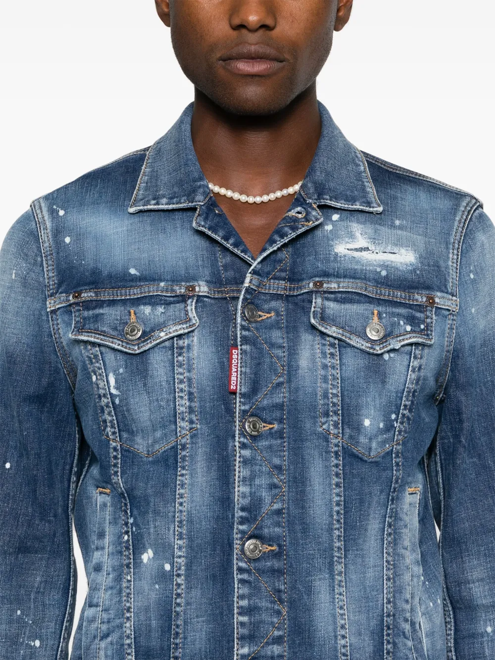 DSQUARED2 Dan denim jack Blauw