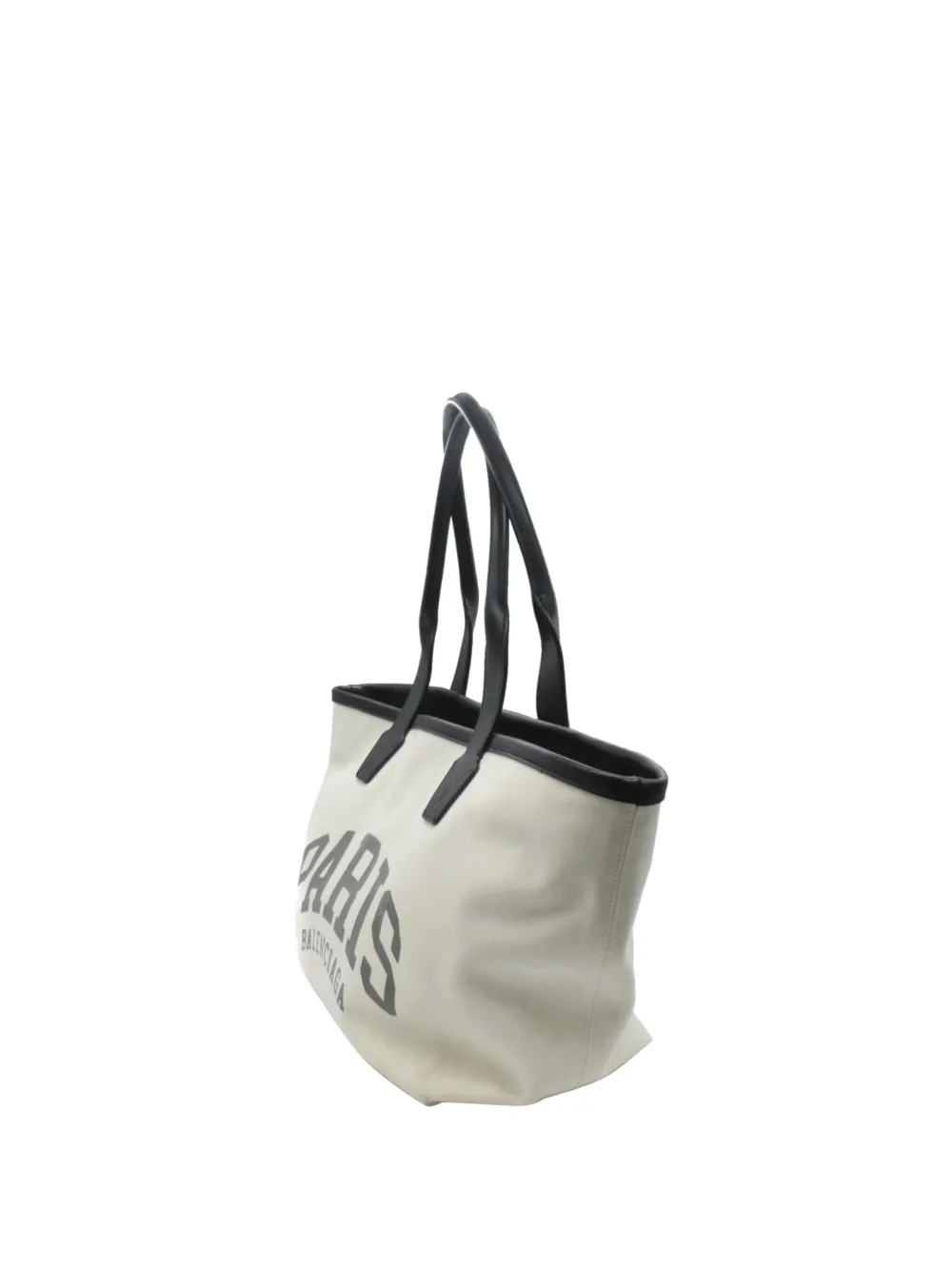 Pre-owned Balenciaga 2022 Cities Paris Small Tote Bag In White