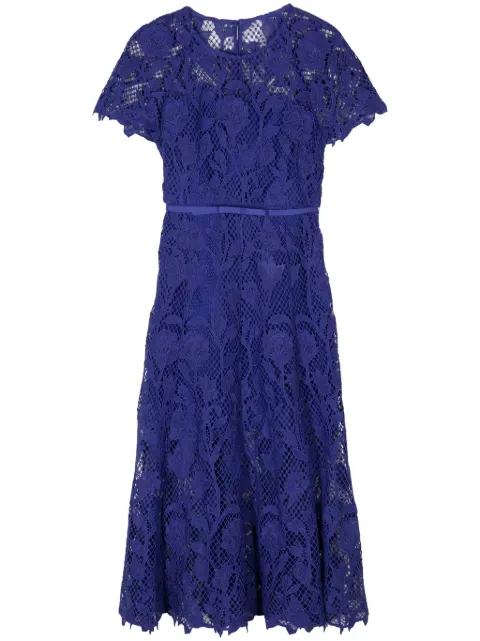 Self-Portrait floral-lace midi dress