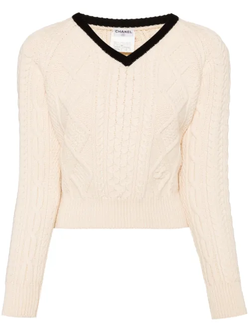 Pull à col v (1996) - CHANEL Pre-Owned - Modalova