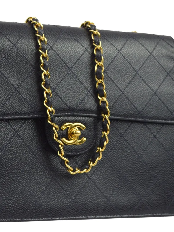 CHANEL Pre-Owned 1998 Classic Flap Shoulder Bag | Black | FARFETCH