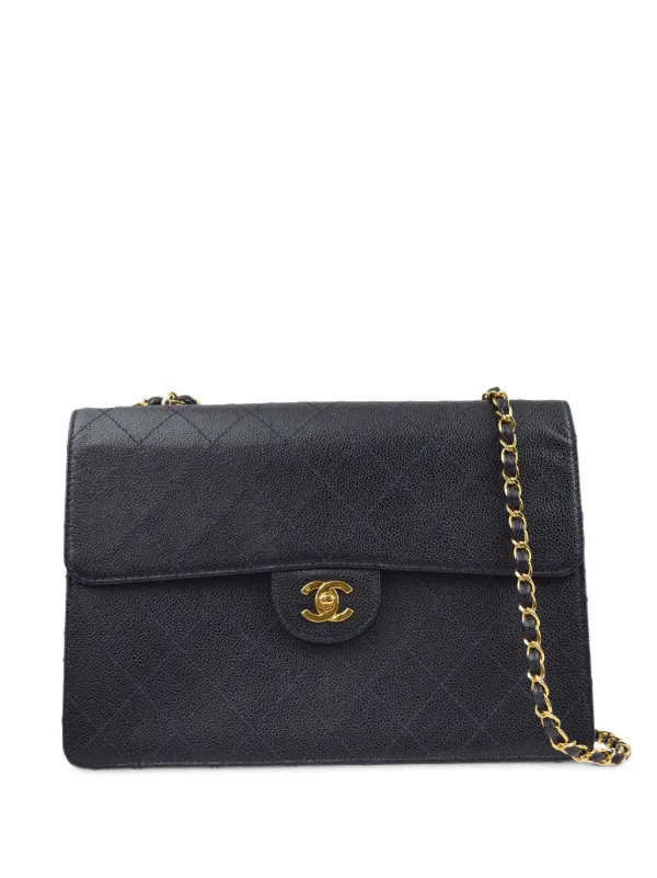 Chanel Pre-owned 1998 Classic Flap Shoulder Bag in Black