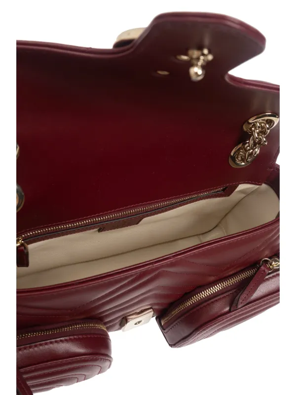 Gucci GGマーモント ショルダーバッグ S | レッド | FARFETCH JP