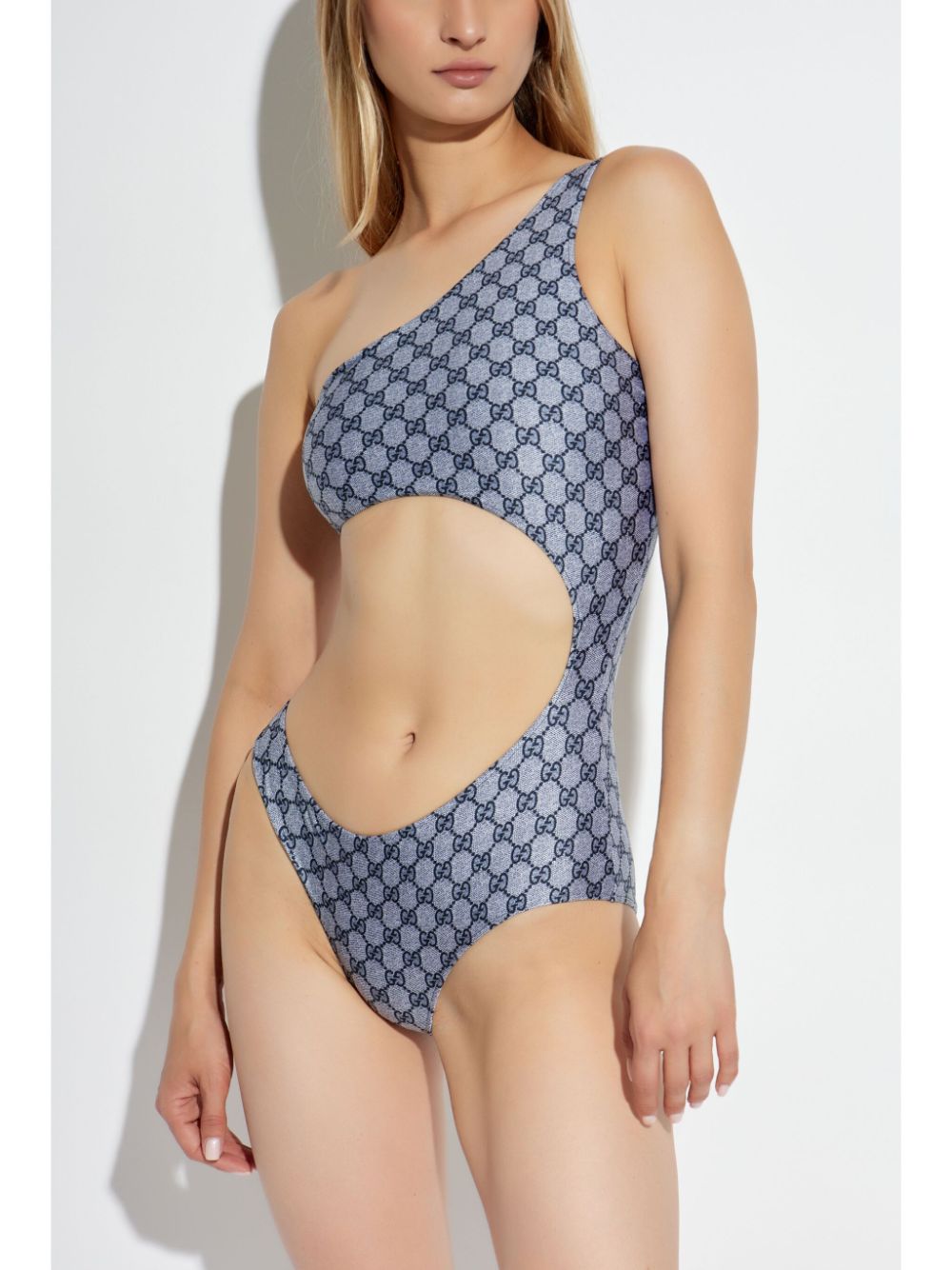 Gucci GG stretch-jersey swimsuit - Blauw