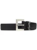 Saint Laurent Cassandre loop belt - Black