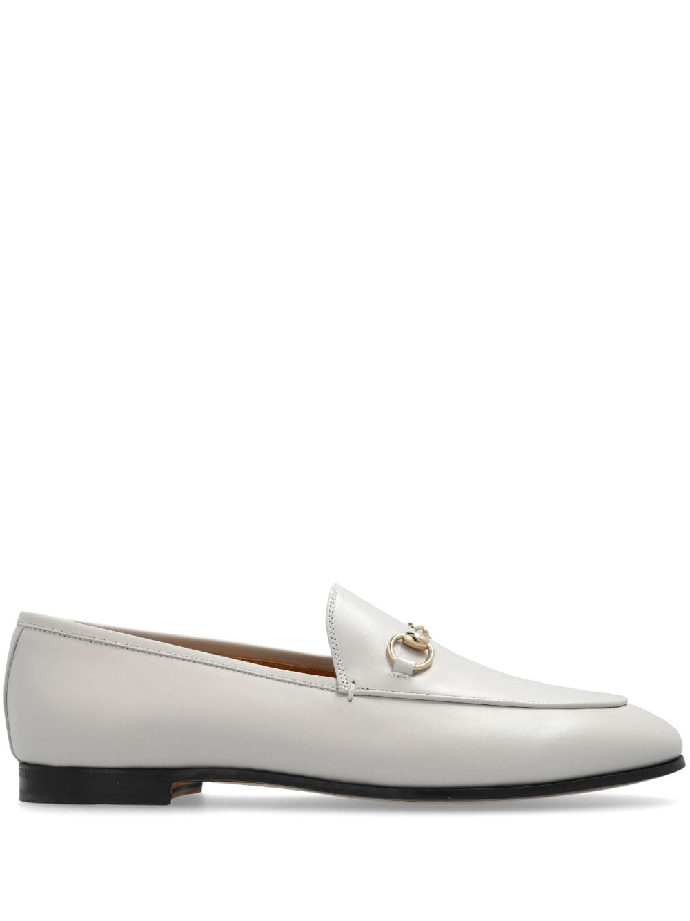 Shop Gucci Jordaan Loafers In Neutrals