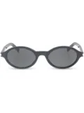 Saint Laurent Eyewear tinted oval-framed sunglasses - Black