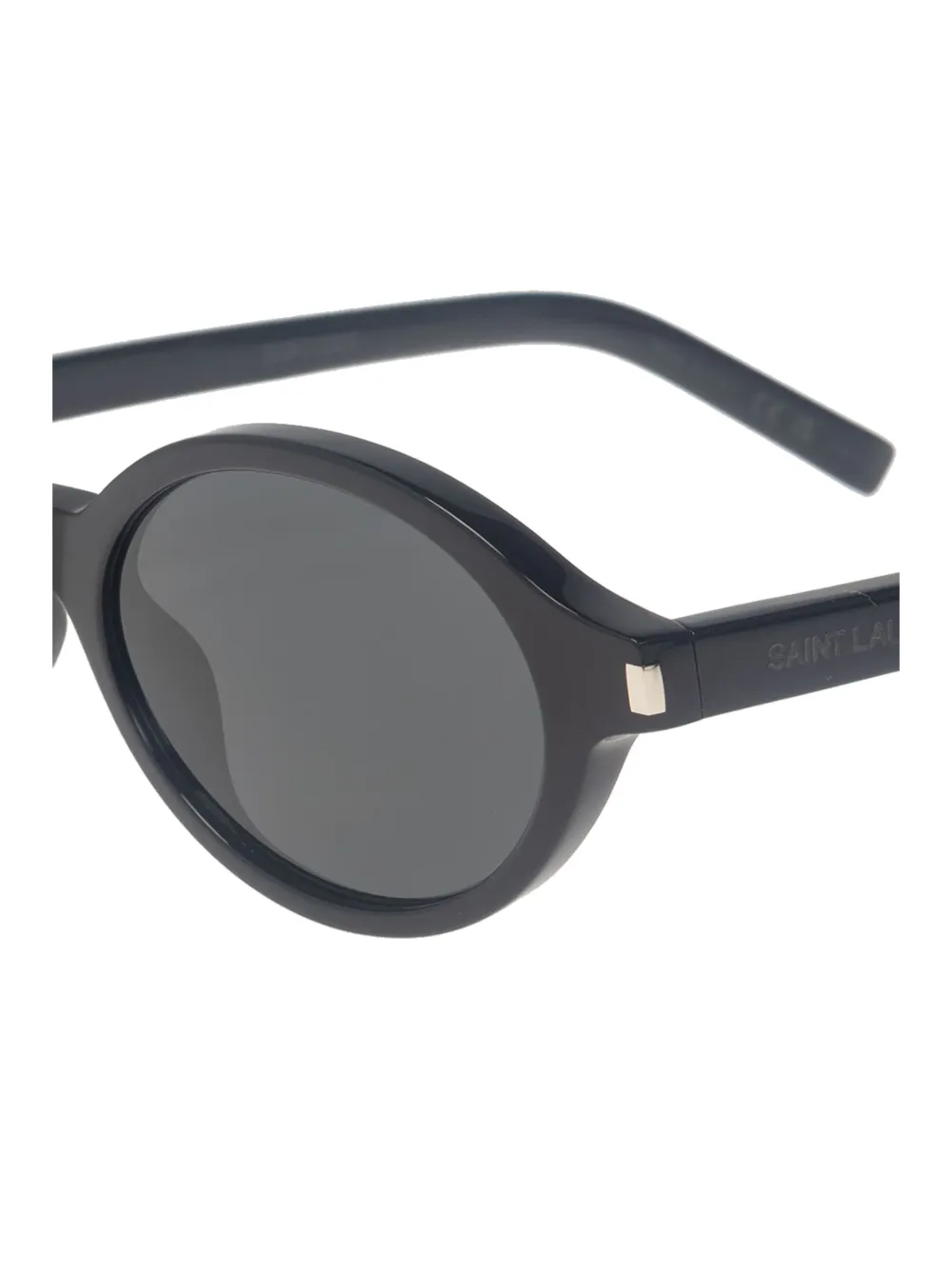 Saint Laurent Eyewear Zonnebril met ovaal montuur Zwart