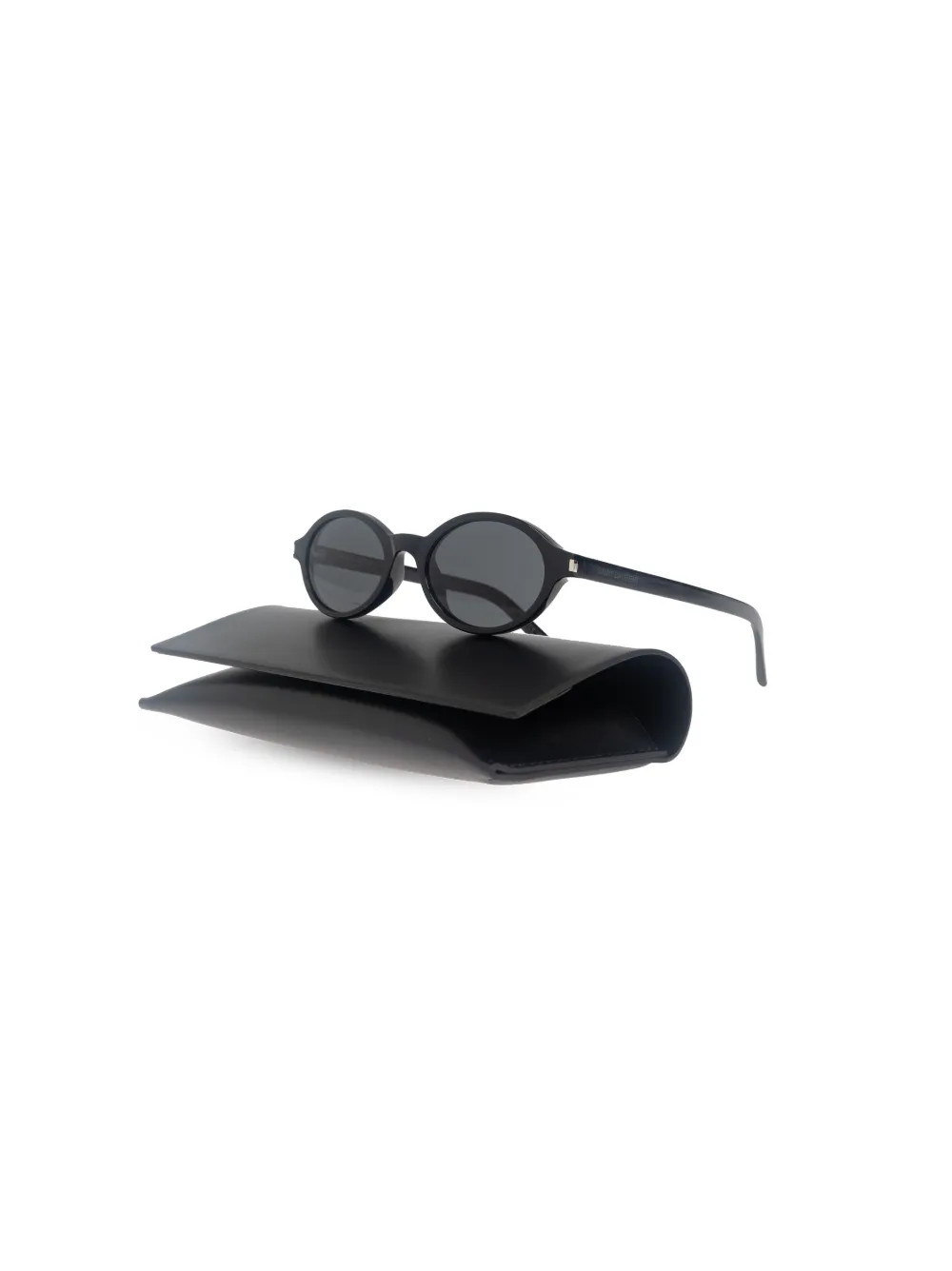 Saint Laurent Eyewear Zonnebril met ovaal montuur Zwart