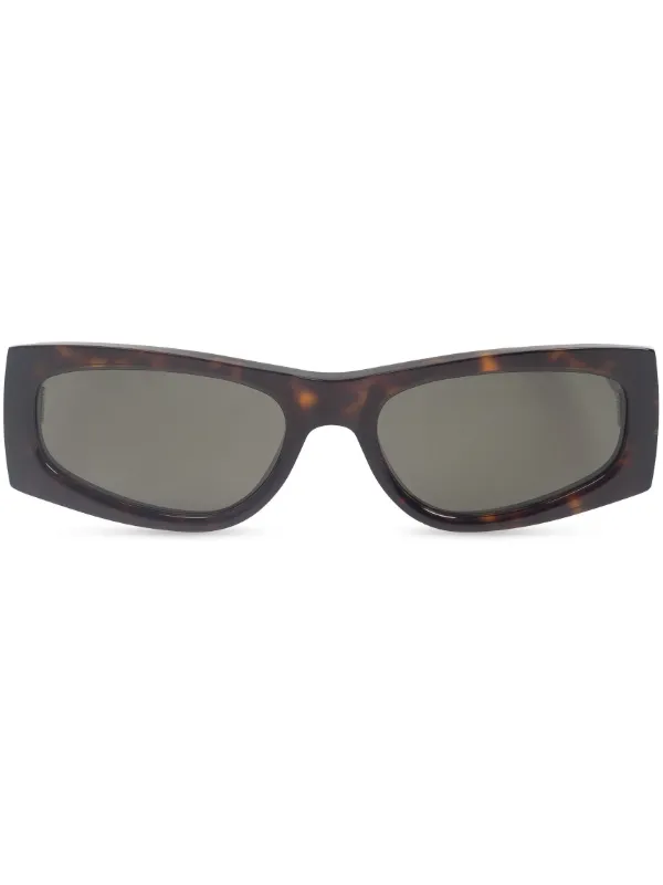 Saint Laurent ブラウン スクエアサングラス Saint Laurent Eyewear スクエアフレーム サングラス | ブラウン