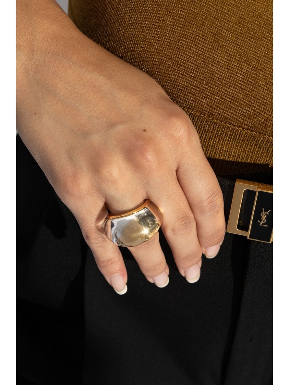 Saint Laurent sculpted ring - Goud