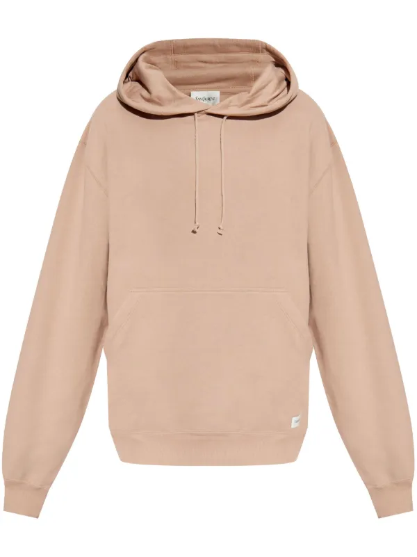 Saint Laurent ロゴアップリケ パーカー | ニュートラル | FARFETCH JP