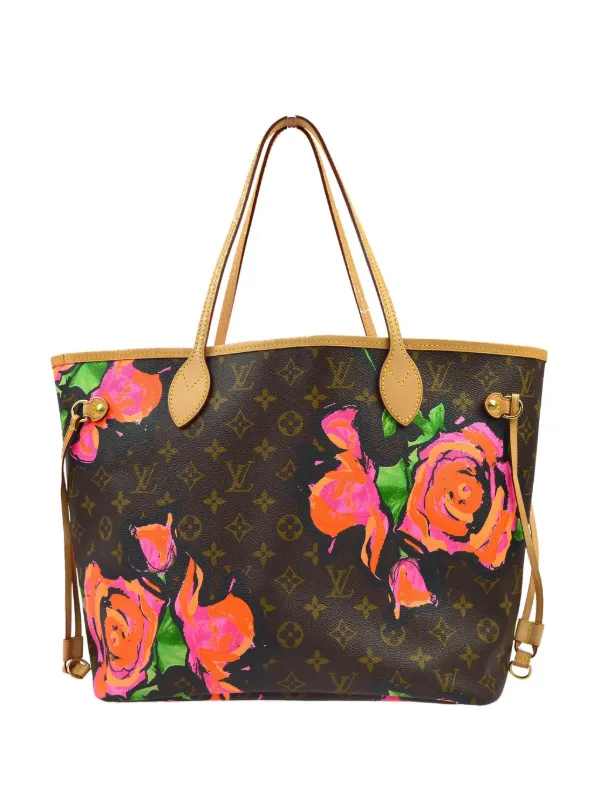 Louis Vuitton Pre-Owned 2009 Rose Neverfull MM Shoulder Tote