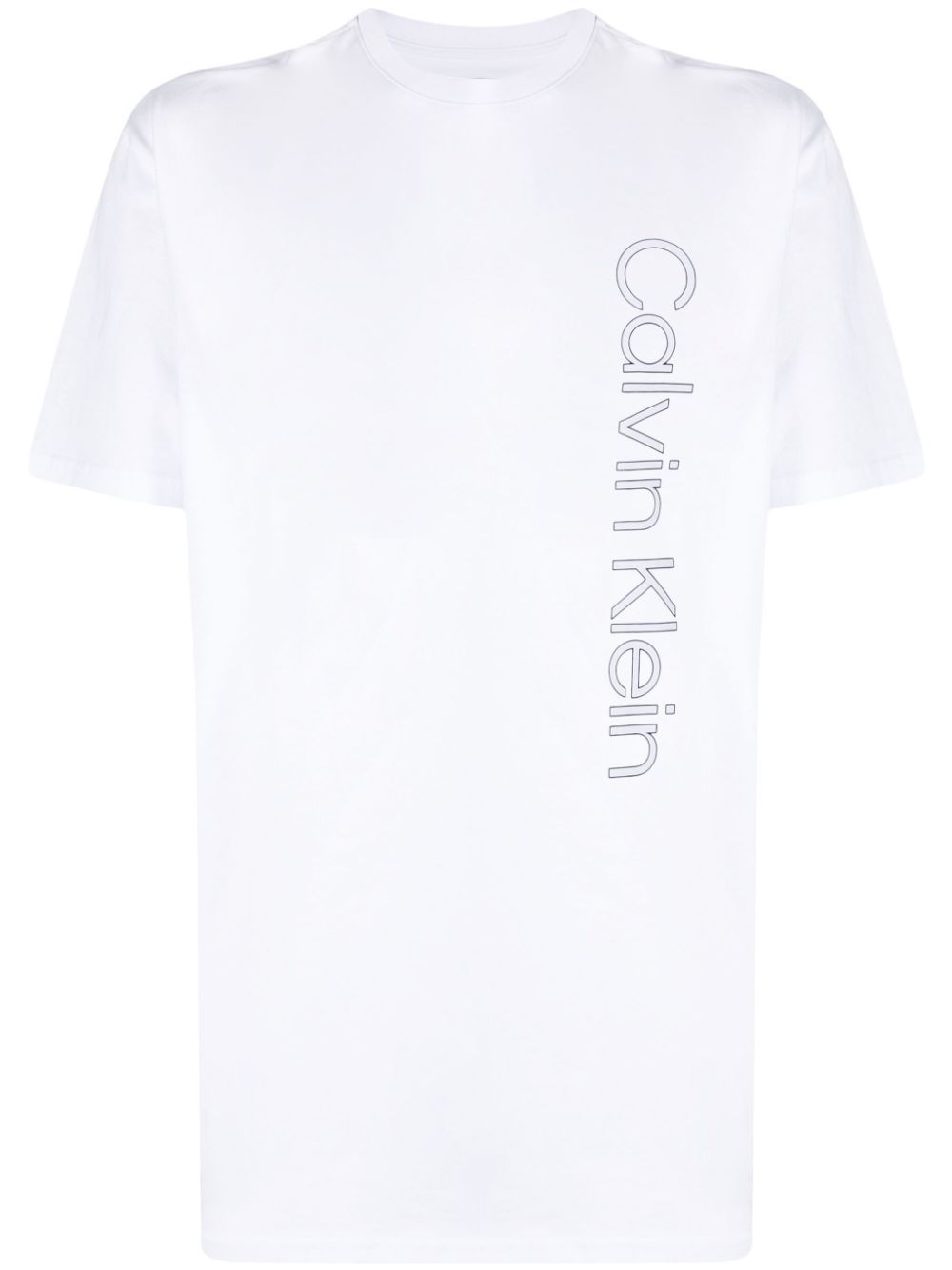 Shop Calvin Klein Logo-print T-shirt In White