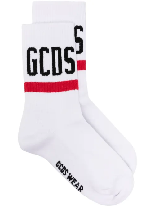 Chaussettes à logo intarsia - GCDS - Modalova