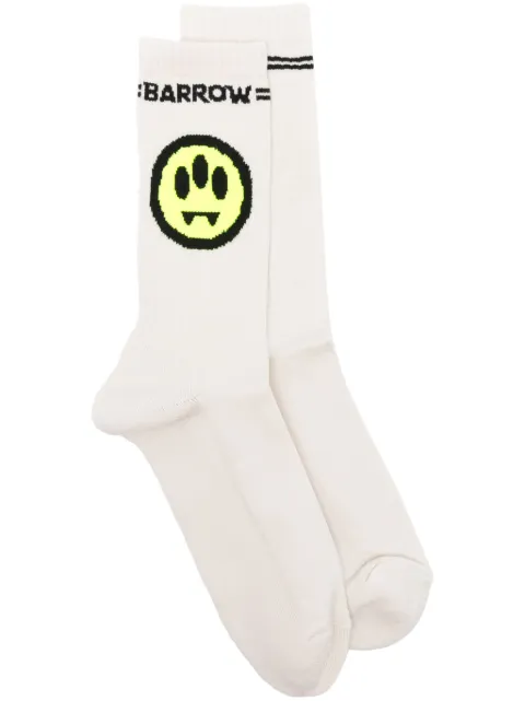 BARROW logo-jacquard socks