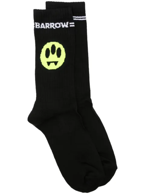 BARROW logo-jacquard socks
