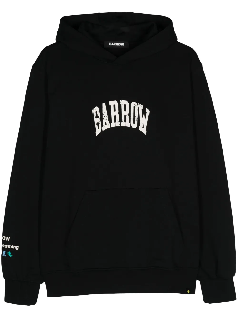 BARROW Hoodie met logoprint Zwart
