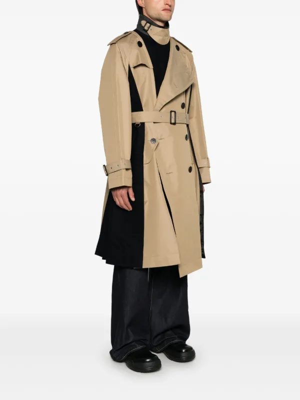 Sacai バイカラー コート | ニュートラル | FARFETCH JP Sacai バイカラー コート | ニュートラル | FARFETCH JP