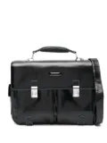 PIQUADRO leather laptop bag - Black