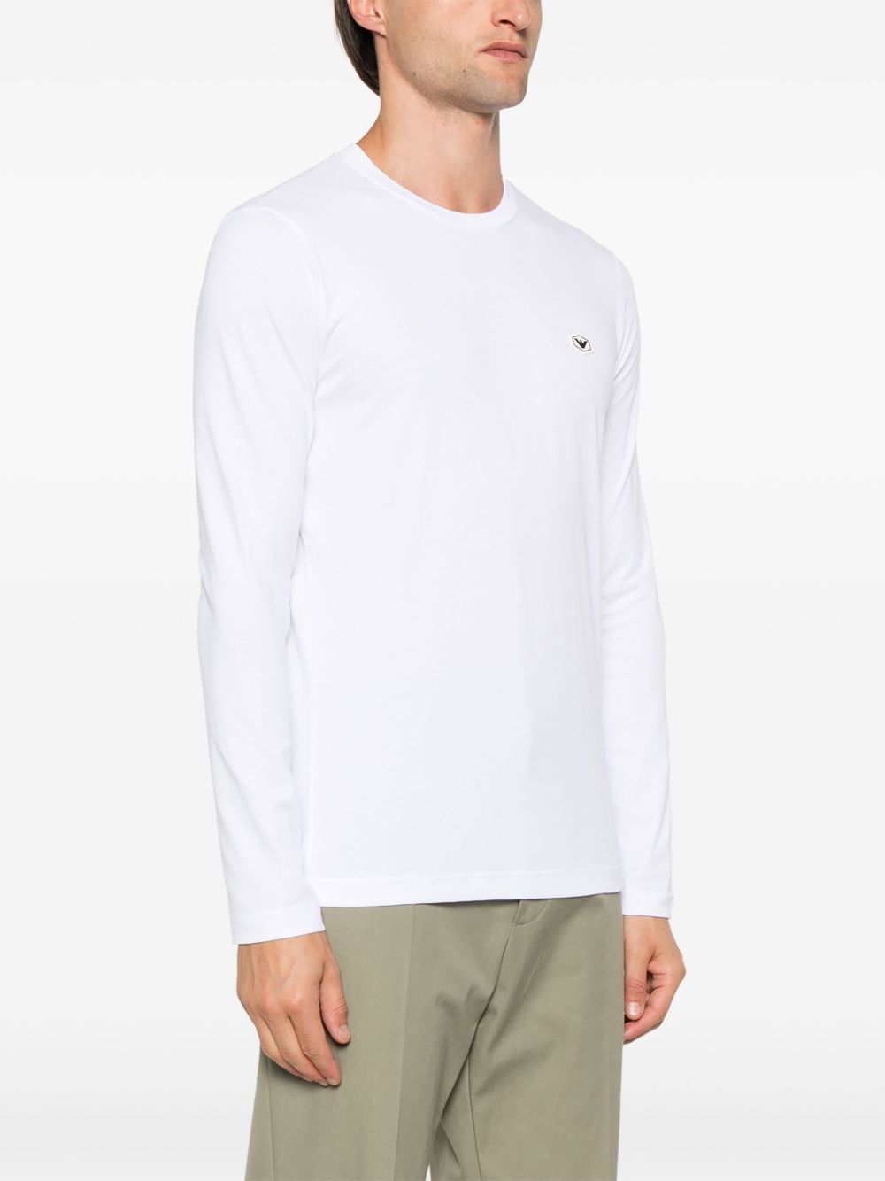 Emporio Armani logo-patch cotton T-shirt Men