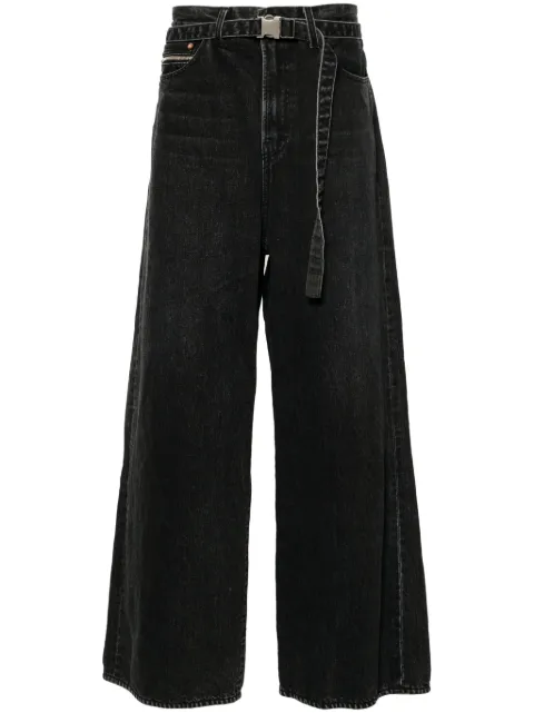 sacai jeans anchos