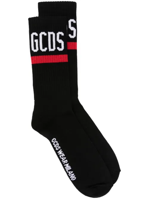 Chaussettes à logo intarsia - GCDS - Modalova