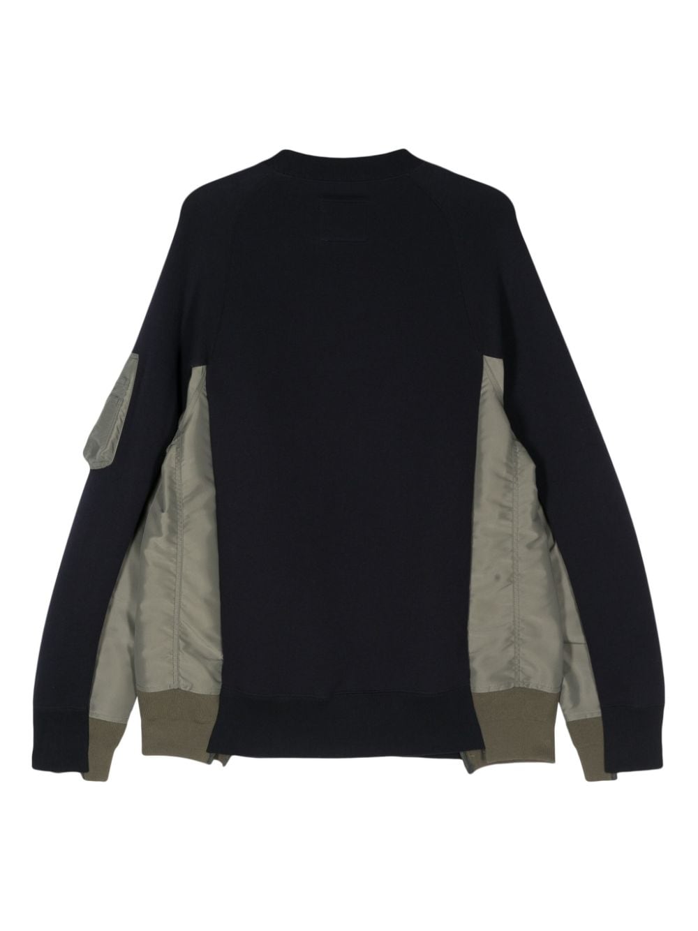 sacai Sweater met vlakken - Blauw